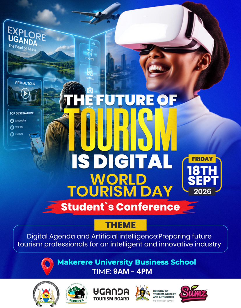 MUBS to host the 2026 World Tourism Day Students' Conference on AI and Digital Transformation.